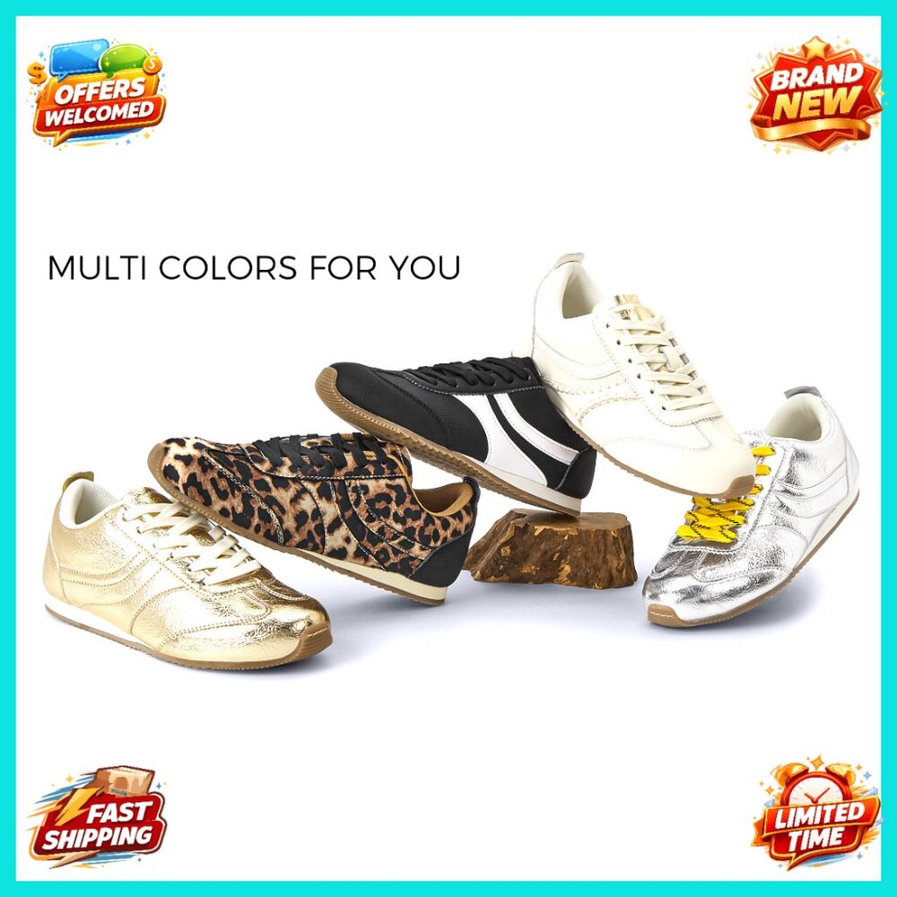 Retro Fashion Sneakers Lightweight Comfortable Casual Walking Workout Athletic - Picture 7 of 7